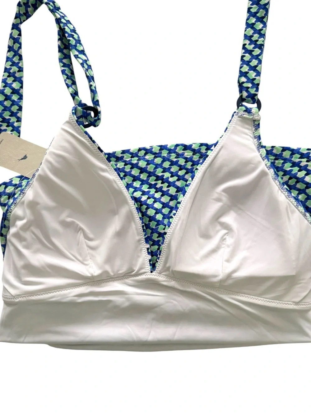 Tommy Bahama Palm Modern Mosaic Pool Ring Tankini Top